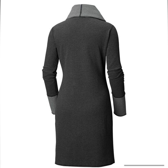 Columbia Dress Winter Dream Reversible black grey trim/grey blk trim sleeve L - Picture 13 of 16
